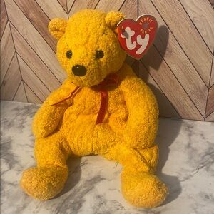 Poopsie Ty Beanie Babies Yellow Teddy Bear